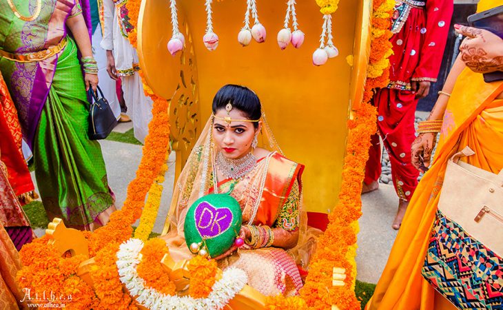 BRIDE WITH KOBBARI BONDAM