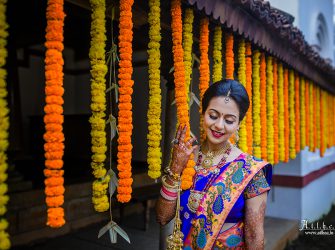 BRIDE PORTRAITS BEHIND DECOR