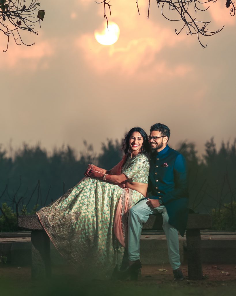 wedding couple portrait